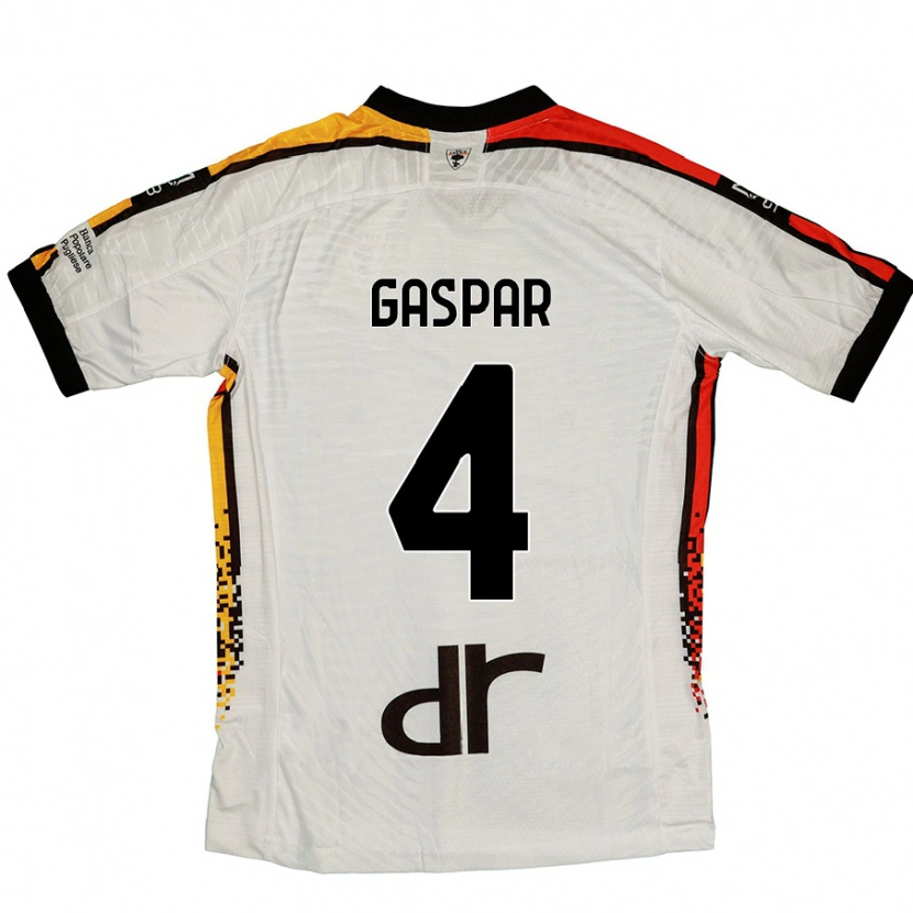 Danxen Donna Maglia Kialonda Gaspar #4 Bianco Nero Kit Gara Away 2024/25 Maglietta