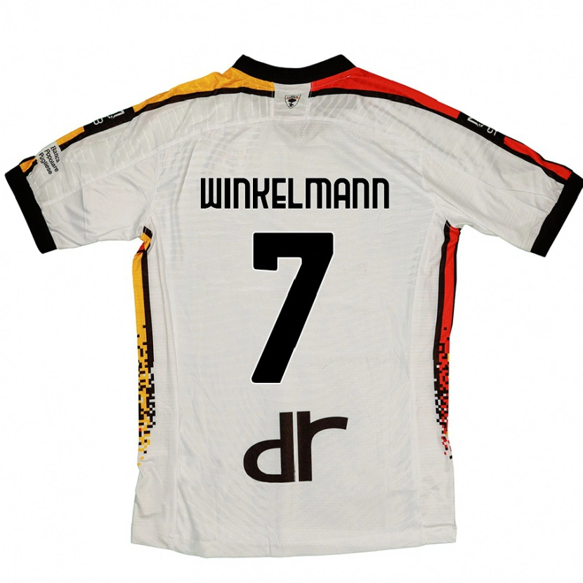 Danxen Donna Maglia Till Winkelmann #7 Bianco Nero Kit Gara Away 2024/25 Maglietta