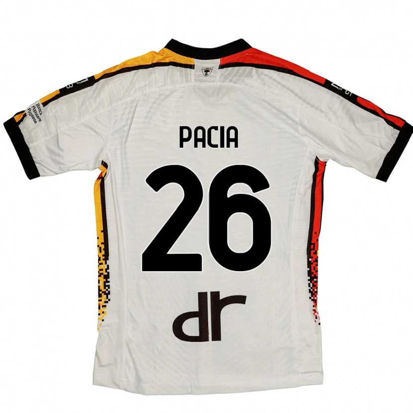 Danxen Donna Maglia Fabiano Pacia #26 Bianco Nero Kit Gara Away 2024/25 Maglietta