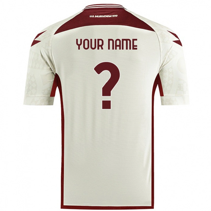 Danxen Donna Maglia Il Tuo Nome #0 Colore Crema Kit Gara Away 2024/25 Maglietta