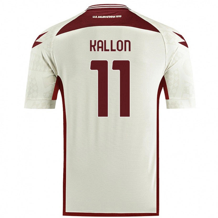 Danxen Donna Maglia Yayah Kallon #11 Colore Crema Kit Gara Away 2024/25 Maglietta