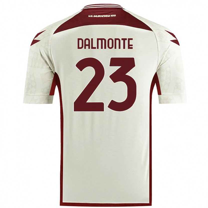 Danxen Donna Maglia Nicola Dalmonte #23 Colore Crema Kit Gara Away 2024/25 Maglietta