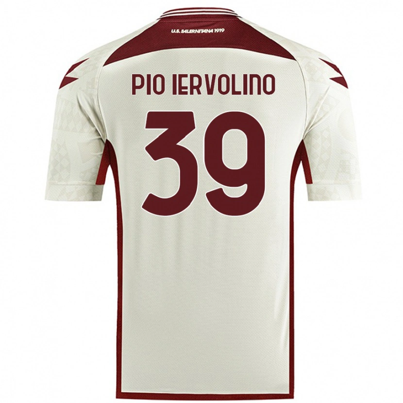 Danxen Donna Maglia Antonio Pio Iervolino #39 Colore Crema Kit Gara Away 2024/25 Maglietta