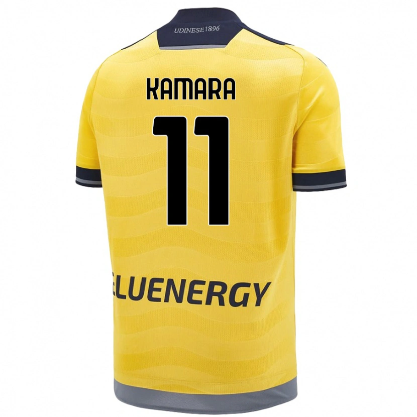 Danxen Donna Maglia Hassane Kamara #11 Oro Kit Gara Away 2024/25 Maglietta