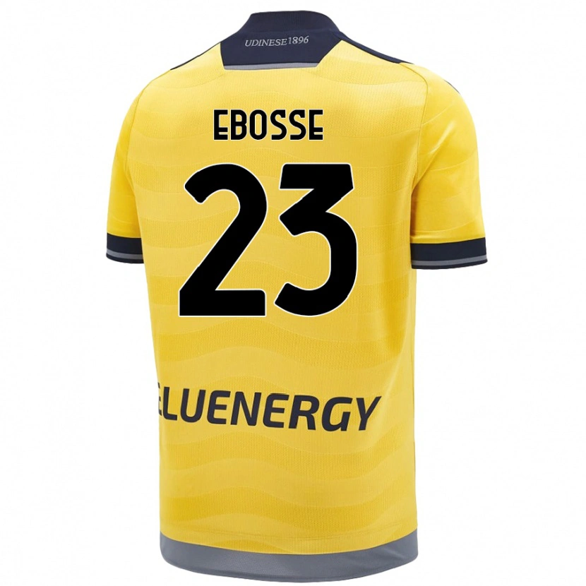 Danxen Donna Maglia Enzo Ebosse #23 Oro Kit Gara Away 2024/25 Maglietta