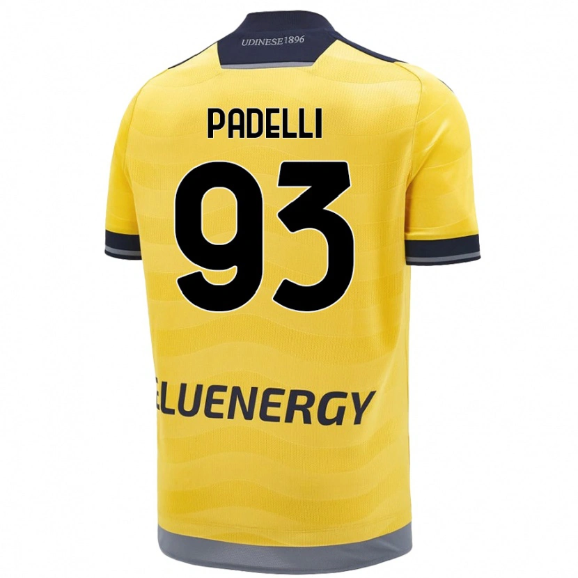 Danxen Donna Maglia Daniele Padelli #93 Oro Kit Gara Away 2024/25 Maglietta