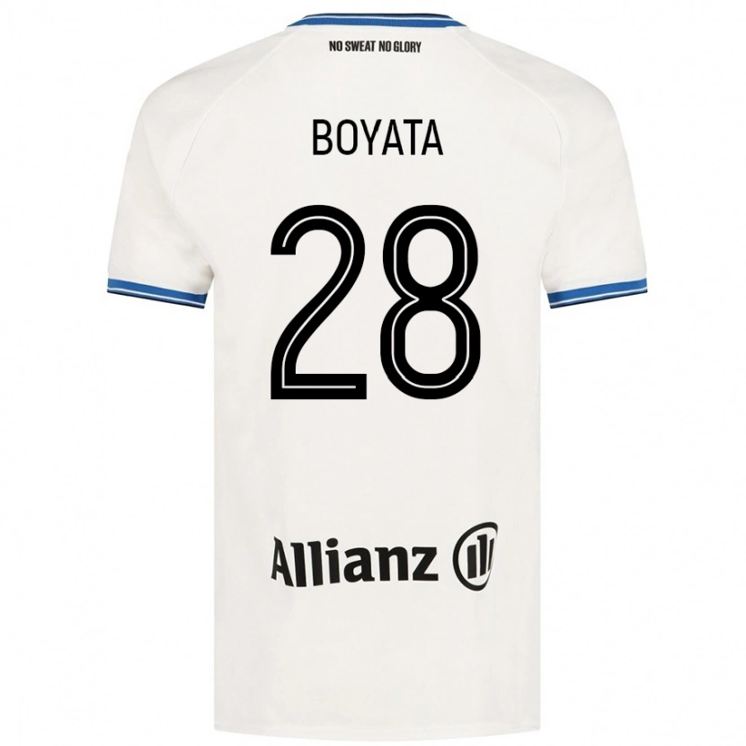 Danxen Donna Maglia Dedryck Boyata #28 Bianco Kit Gara Away 2024/25 Maglietta