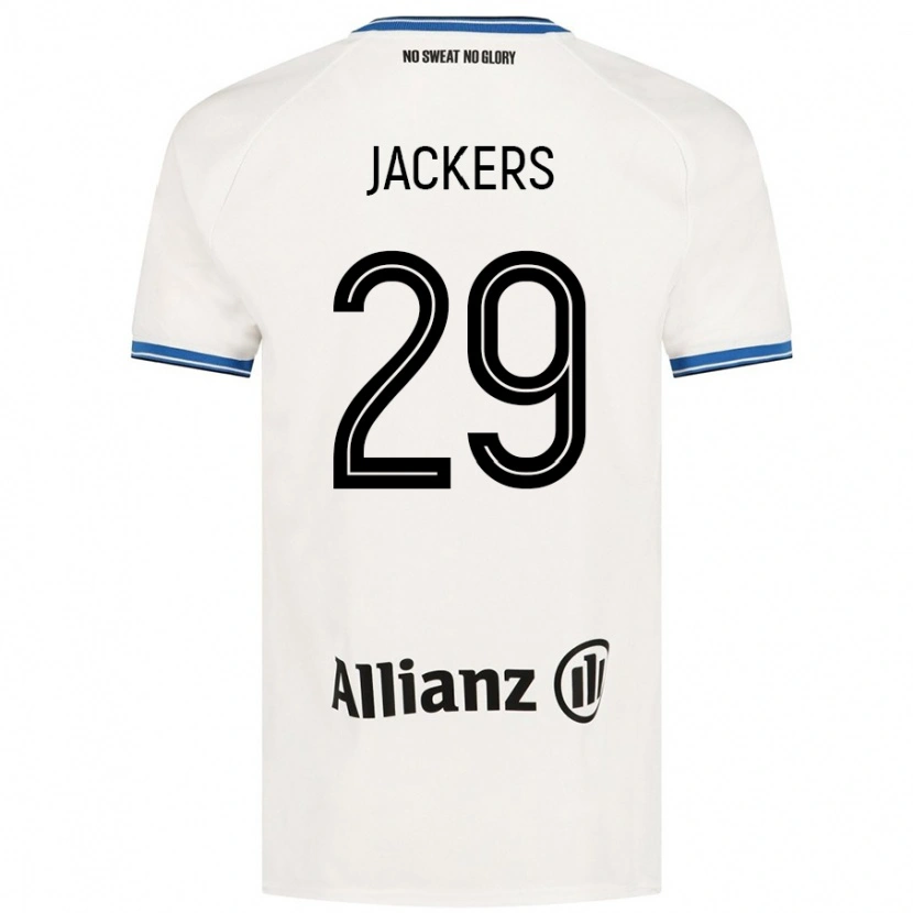 Danxen Donna Maglia Nordin Jackers #29 Bianco Kit Gara Away 2024/25 Maglietta