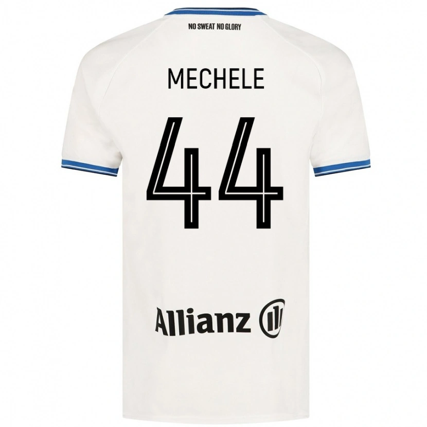 Danxen Donna Maglia Brandon Mechele #44 Bianco Kit Gara Away 2024/25 Maglietta