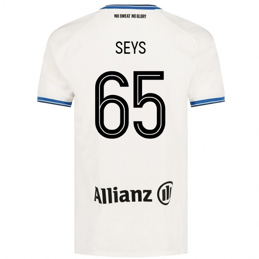 Danxen Donna Maglia Joaquin Seys #65 Bianco Kit Gara Away 2024/25 Maglietta