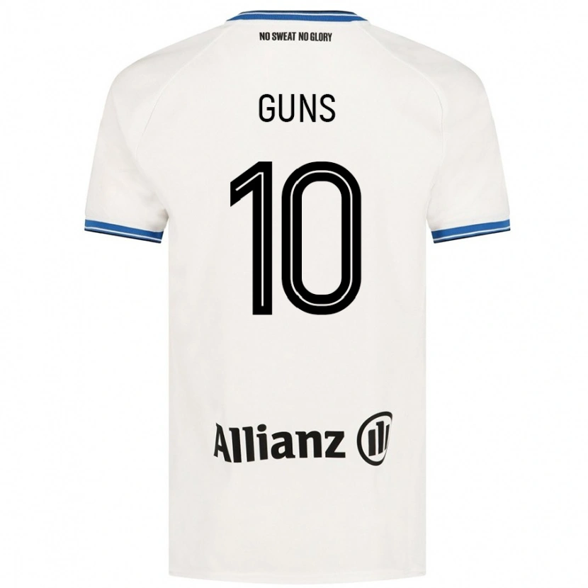 Danxen Donna Maglia Celien Guns #10 Bianco Kit Gara Away 2024/25 Maglietta