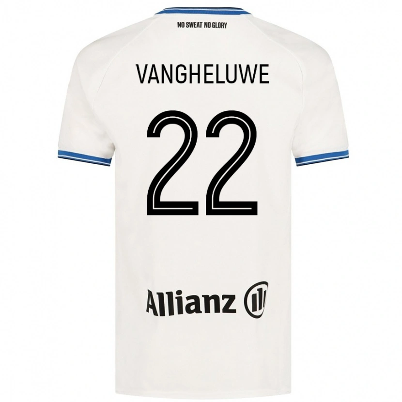 Danxen Donna Maglia Jody Vangheluwe #22 Bianco Kit Gara Away 2024/25 Maglietta