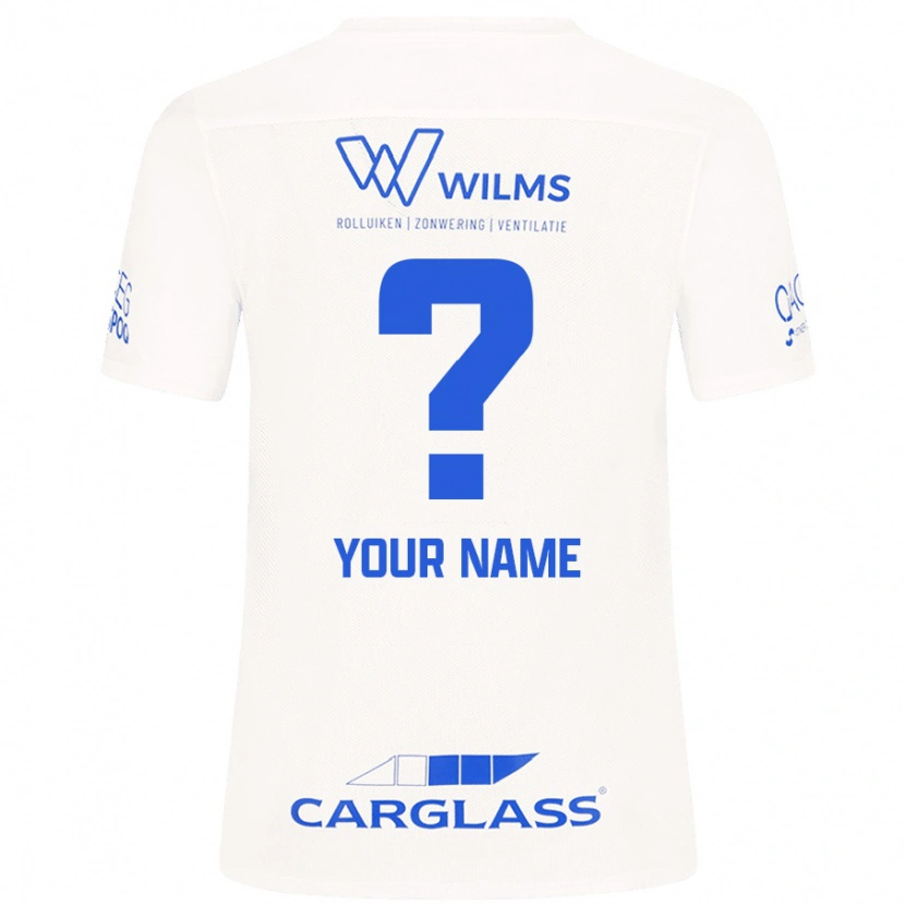 Danxen Donna Maglia Il Tuo Nome #0 Bianco Kit Gara Away 2024/25 Maglietta