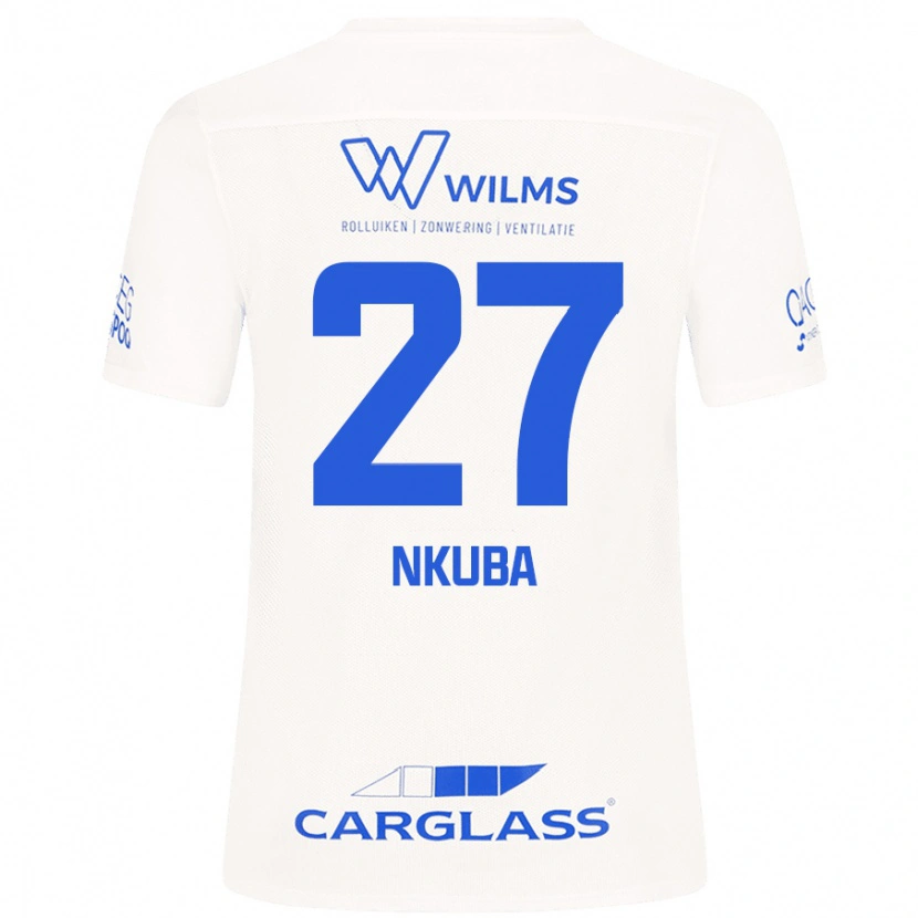 Danxen Donna Maglia Ken Nkuba #27 Bianco Kit Gara Away 2024/25 Maglietta