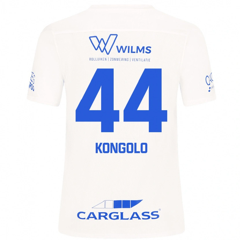 Danxen Donna Maglia Josue Kongolo #44 Bianco Kit Gara Away 2024/25 Maglietta