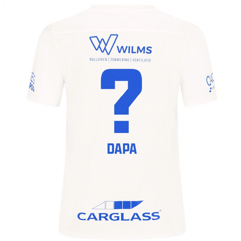 Danxen Donna Maglia Melvyn Dapa #0 Bianco Kit Gara Away 2024/25 Maglietta
