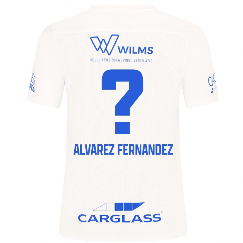 Danxen Donna Maglia Loïc Alvarez Fernandez #0 Bianco Kit Gara Away 2024/25 Maglietta