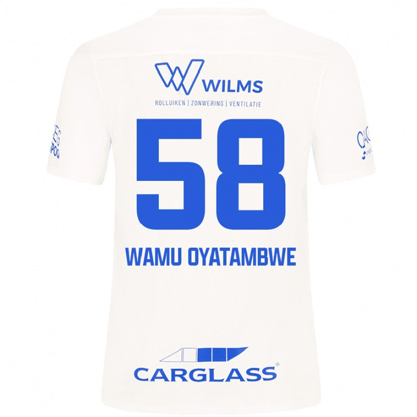 Danxen Donna Maglia Matthias Wamu Oyatambwe #58 Bianco Kit Gara Away 2024/25 Maglietta