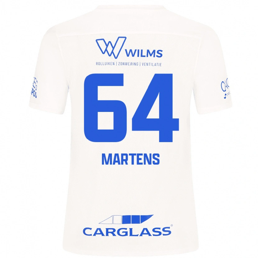 Danxen Donna Maglia Nolan Martens #64 Bianco Kit Gara Away 2024/25 Maglietta