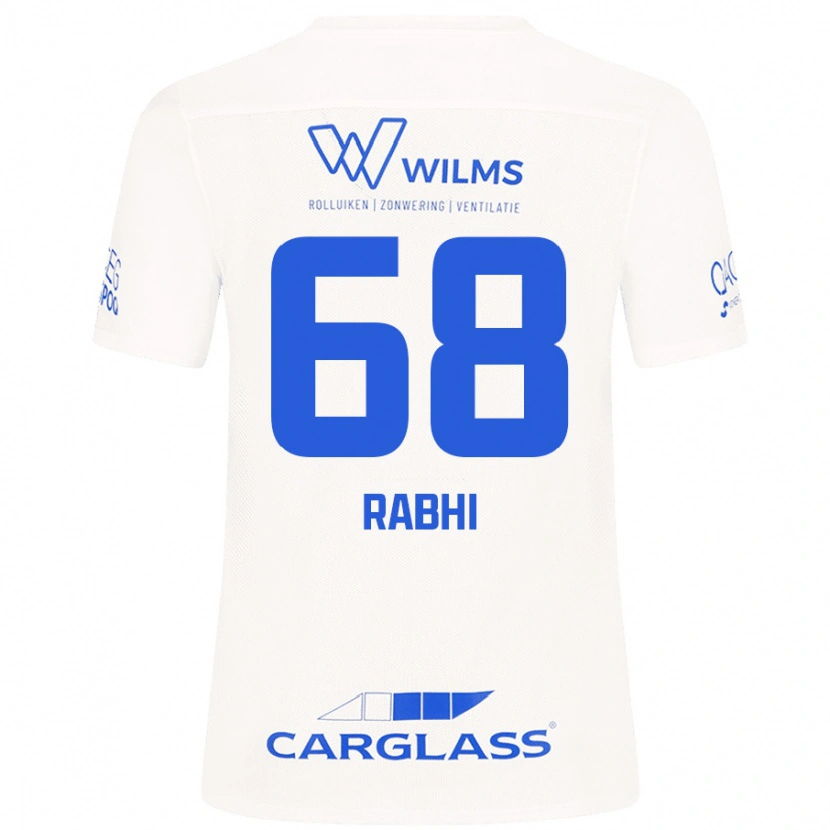 Danxen Donna Maglia Ayman Rabhi #68 Bianco Kit Gara Away 2024/25 Maglietta