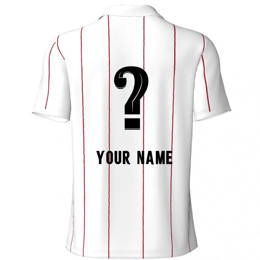 Danxen Donna Maglia Il Tuo Nome #0 Bianco Nero Kit Gara Away 2024/25 Maglietta