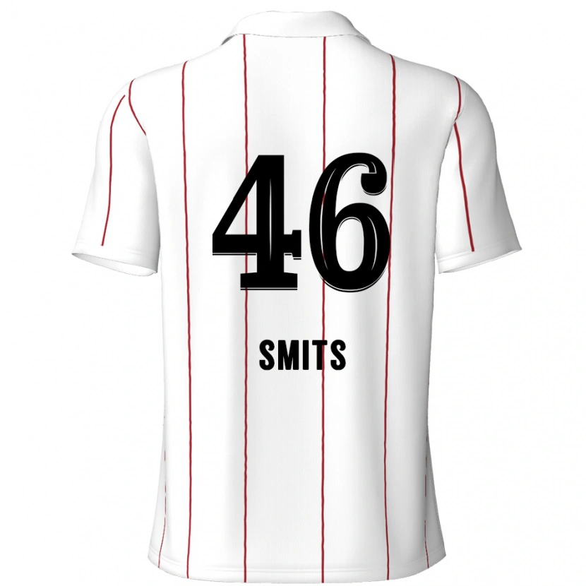 Danxen Donna Maglia Milan Smits #46 Bianco Nero Kit Gara Away 2024/25 Maglietta