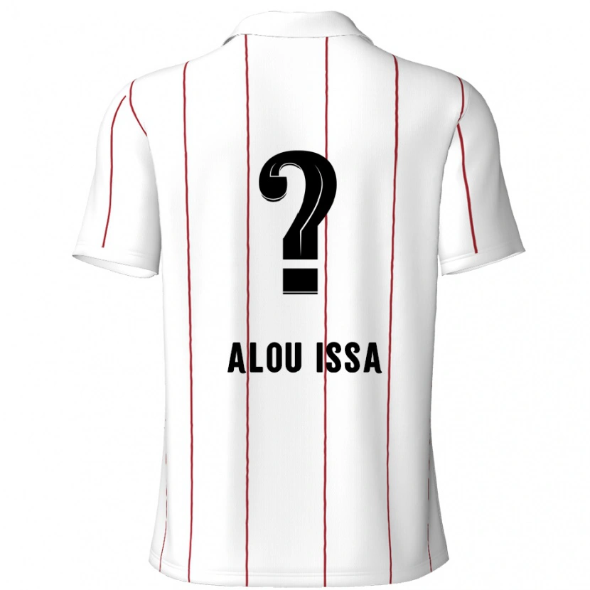 Danxen Donna Maglia Benjamin Alou Issa #0 Bianco Nero Kit Gara Away 2024/25 Maglietta