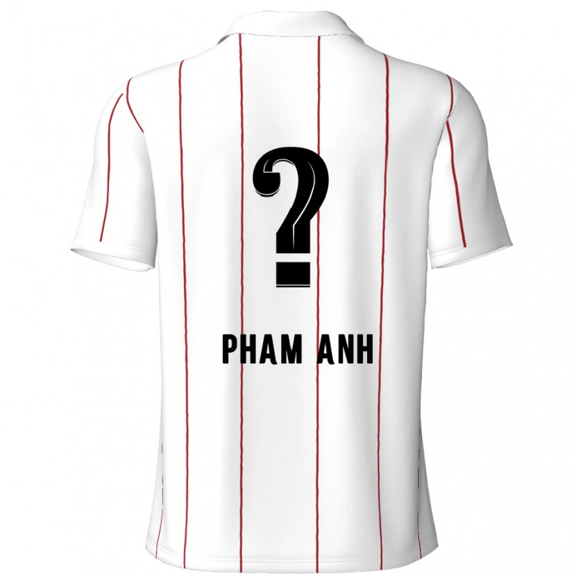 Danxen Donna Maglia Khoi Pham Anh #0 Bianco Nero Kit Gara Away 2024/25 Maglietta