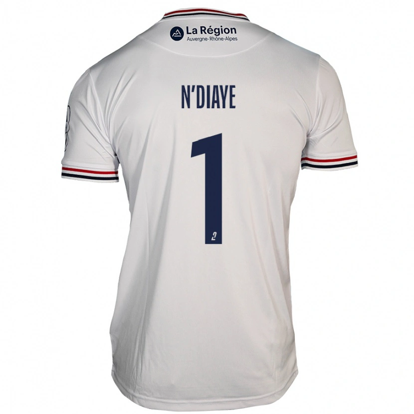 Danxen Donna Maglia Massamba N'diaye #1 Bianco Kit Gara Away 2024/25 Maglietta