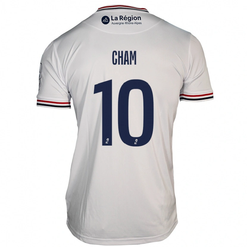 Danxen Donna Maglia Muhammed Cham #10 Bianco Kit Gara Away 2024/25 Maglietta