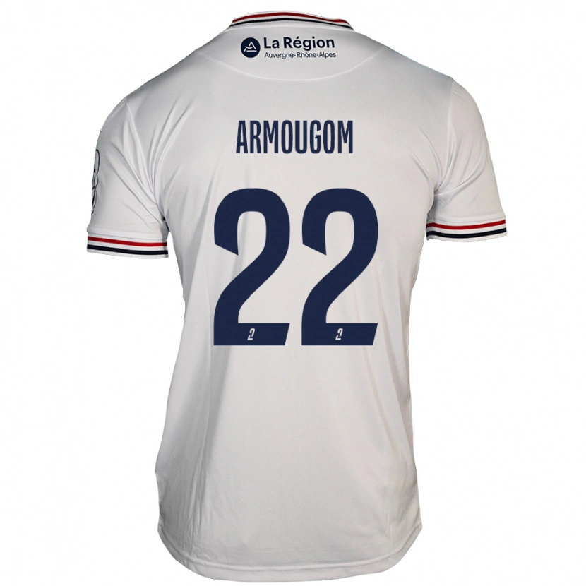 Danxen Donna Maglia Yoël Armougom #22 Bianco Kit Gara Away 2024/25 Maglietta