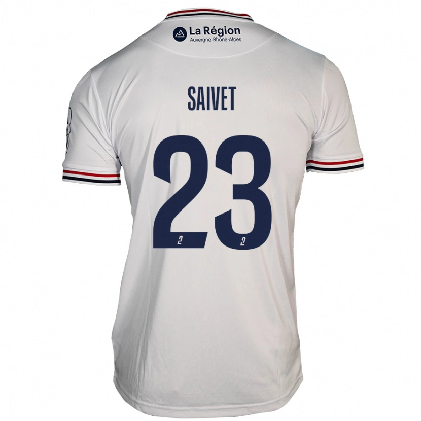 Danxen Donna Maglia Henri Saivet #23 Bianco Kit Gara Away 2024/25 Maglietta