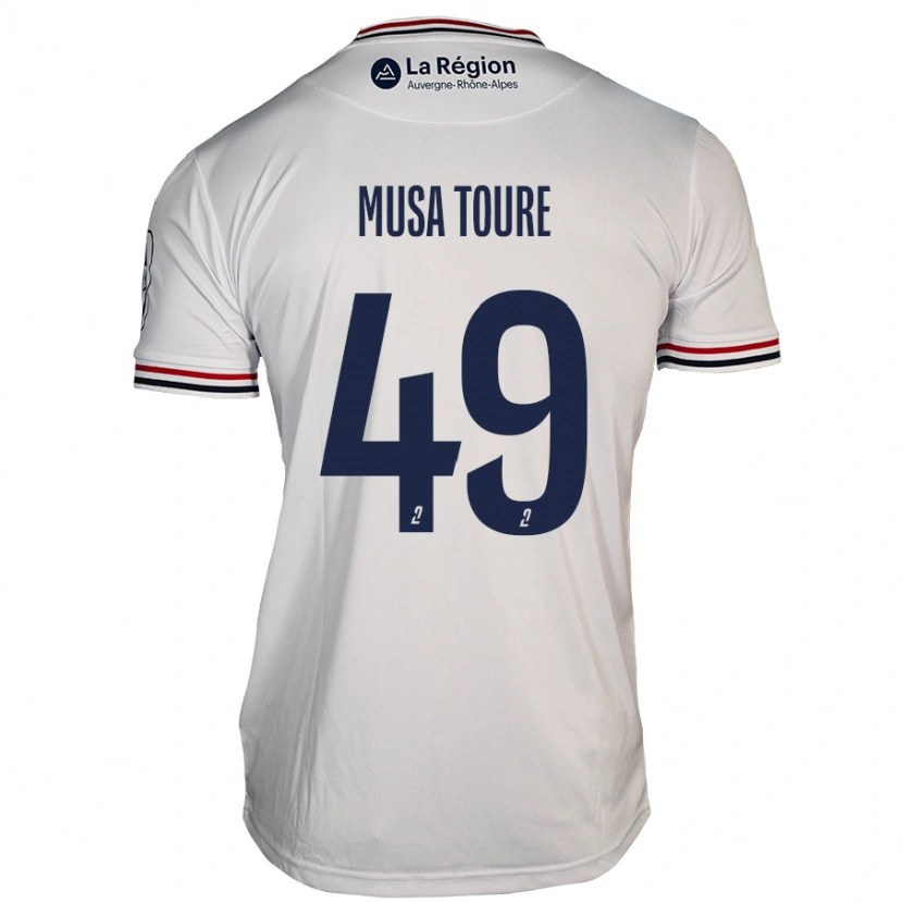 Danxen Donna Maglia Musa Toure #49 Bianco Kit Gara Away 2024/25 Maglietta