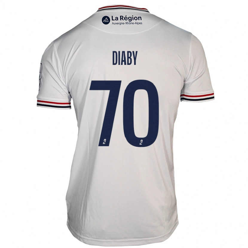 Danxen Donna Maglia Yadaly Diaby #70 Bianco Kit Gara Away 2024/25 Maglietta