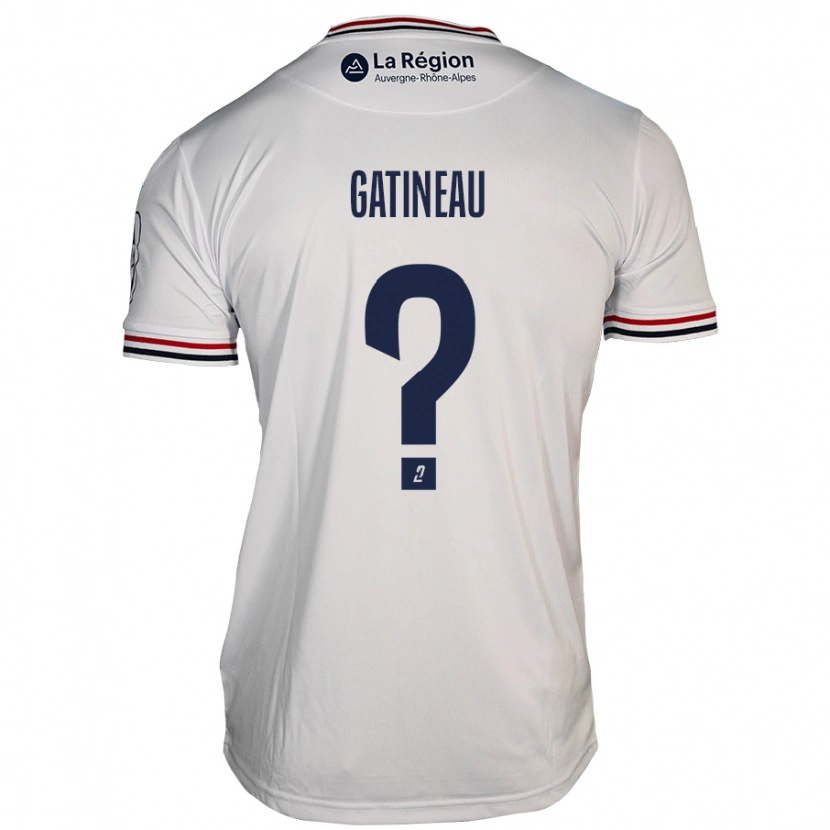 Danxen Donna Maglia Anthony Gatineau #0 Bianco Kit Gara Away 2024/25 Maglietta