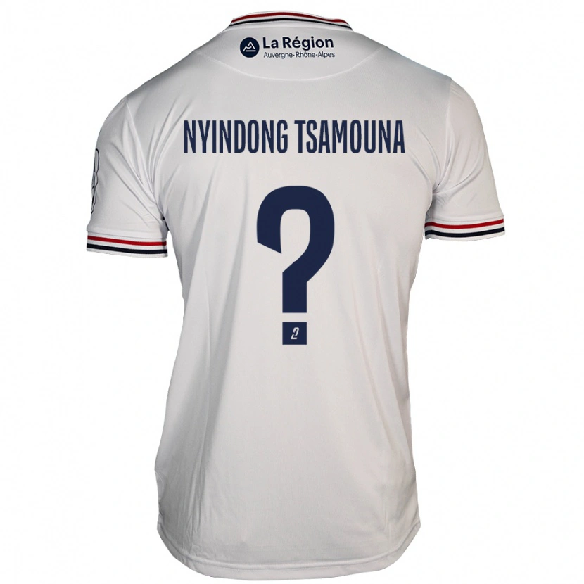 Danxen Donna Maglia Jean Nyindong Tsamouna #0 Bianco Kit Gara Away 2024/25 Maglietta