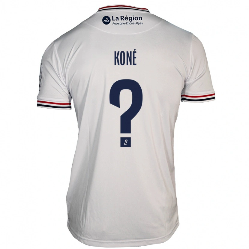 Danxen Donna Maglia Lény Koné #0 Bianco Kit Gara Away 2024/25 Maglietta