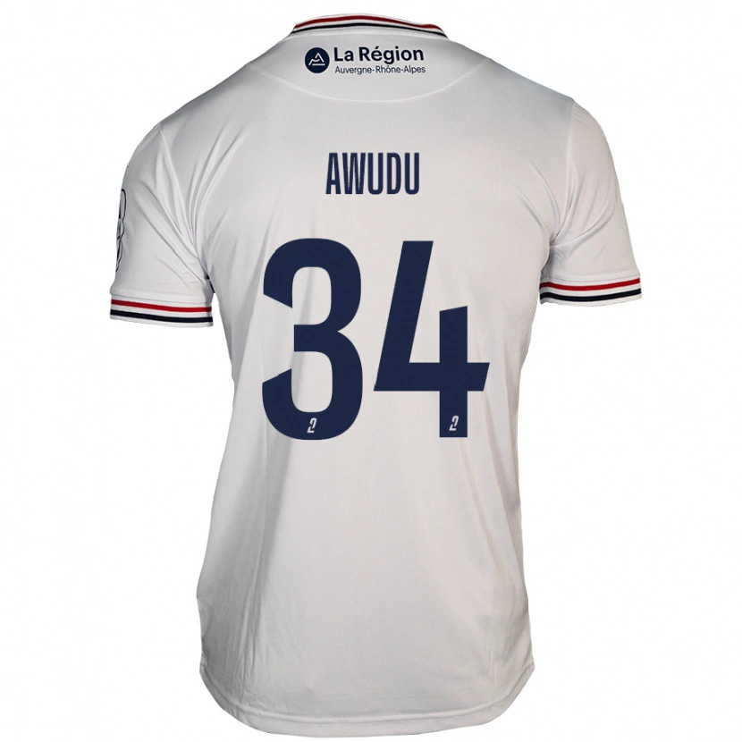 Danxen Donna Maglia Sumaila Awudu #34 Bianco Kit Gara Away 2024/25 Maglietta