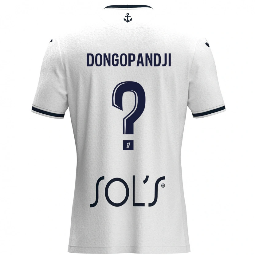 Danxen Donna Maglia Hakim Dongopandji #0 Bianco Blu Scuro Kit Gara Away 2024/25 Maglietta