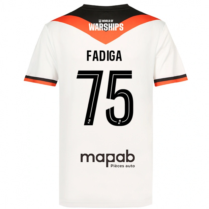 Danxen Donna Maglia Bandiougou Fadiga #75 Bianco Kit Gara Away 2024/25 Maglietta