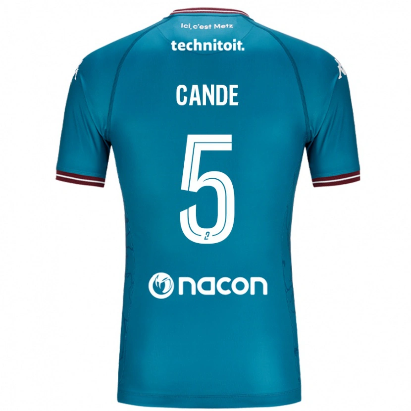 Danxen Donna Maglia Fali Candé #5 Blu Petrolio Kit Gara Away 2024/25 Maglietta
