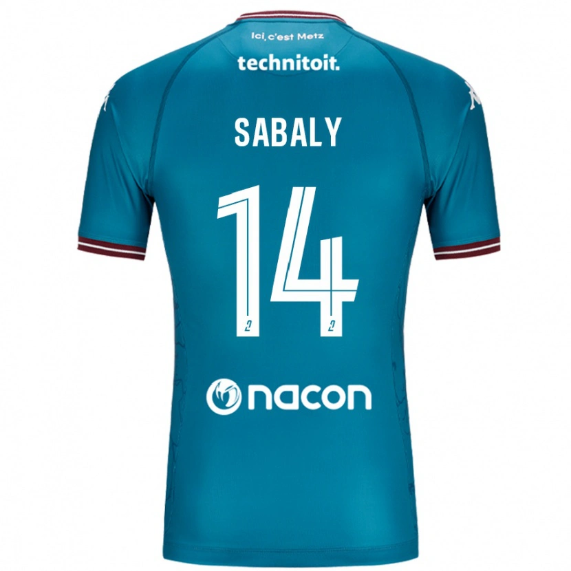 Danxen Donna Maglia Cheikh Sabaly #14 Blu Petrolio Kit Gara Away 2024/25 Maglietta