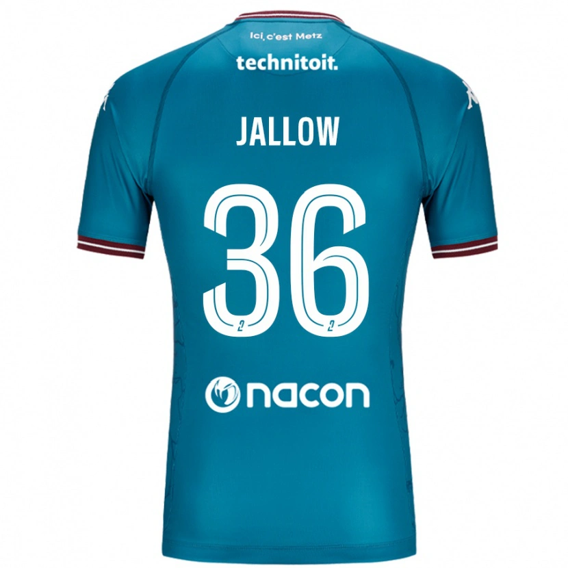 Danxen Donna Maglia Ablie Jallow #36 Blu Petrolio Kit Gara Away 2024/25 Maglietta
