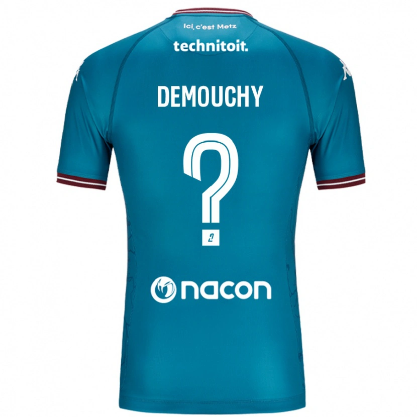 Danxen Donna Maglia Albin Demouchy #0 Blu Petrolio Kit Gara Away 2024/25 Maglietta