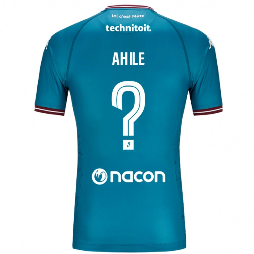 Danxen Donna Maglia Tanguy Ahile #0 Blu Petrolio Kit Gara Away 2024/25 Maglietta