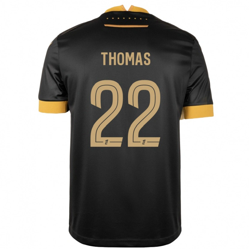 Danxen Donna Maglia Sorba Thomas #22 Nero Marrone Kit Gara Away 2024/25 Maglietta