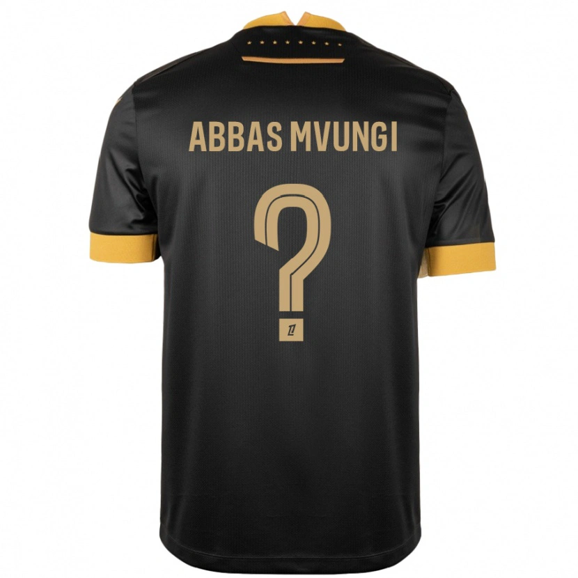 Danxen Donna Maglia Omar Abbas Mvungi #0 Nero Marrone Kit Gara Away 2024/25 Maglietta