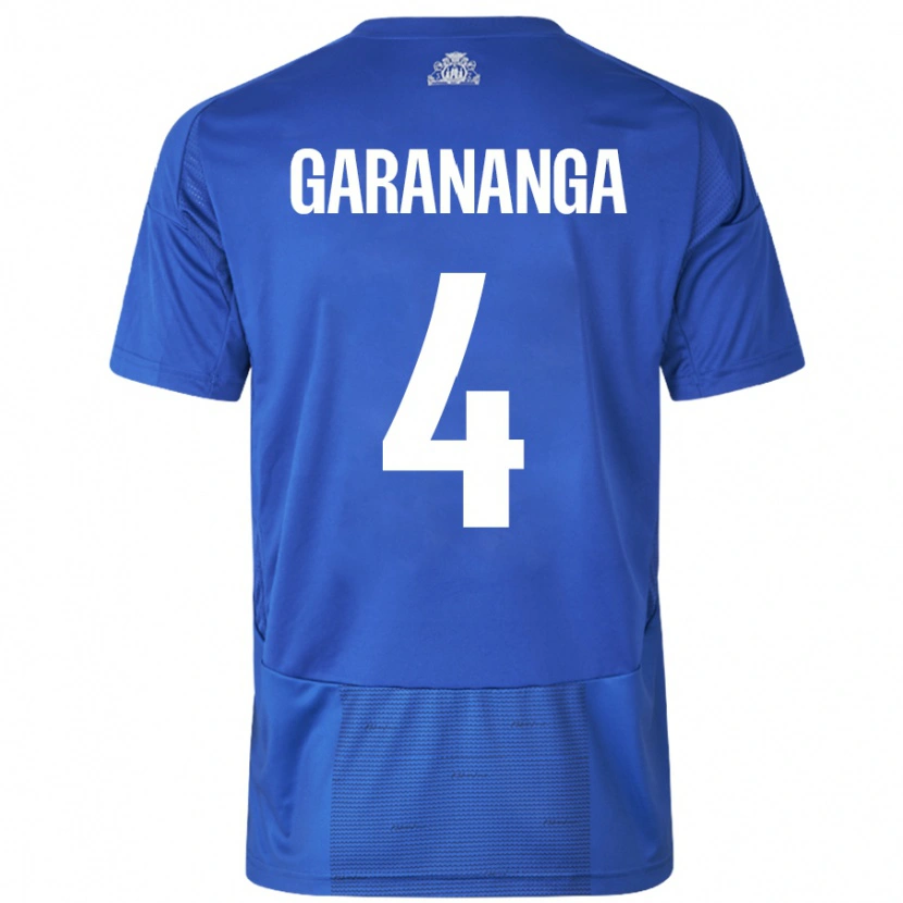 Danxen Donna Maglia Munashe Garananga #4 Bianco Blu Kit Gara Away 2024/25 Maglietta