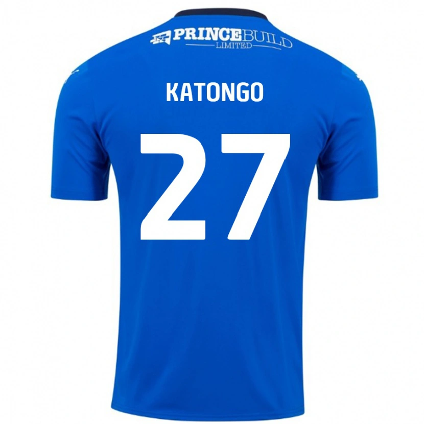Danxen Bambino Maglia Jadel Katongo #27 Blu Bianco Kit Gara Home 2024/25 Maglietta