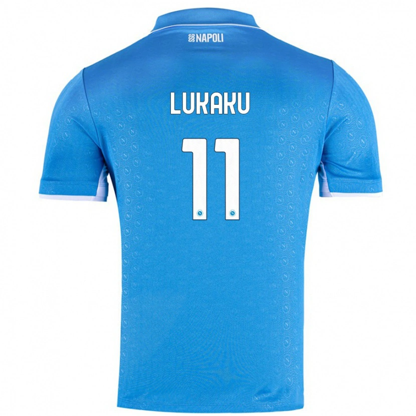 Danxen Bambino Maglia Romelu Lukaku #11 Azzurro Cielo Kit Gara Home 2024/25 Maglietta
